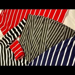 The stripe collection.. TAKE A 👀 ALL SIZE MEDIUM..5 pieces, all pieces included
